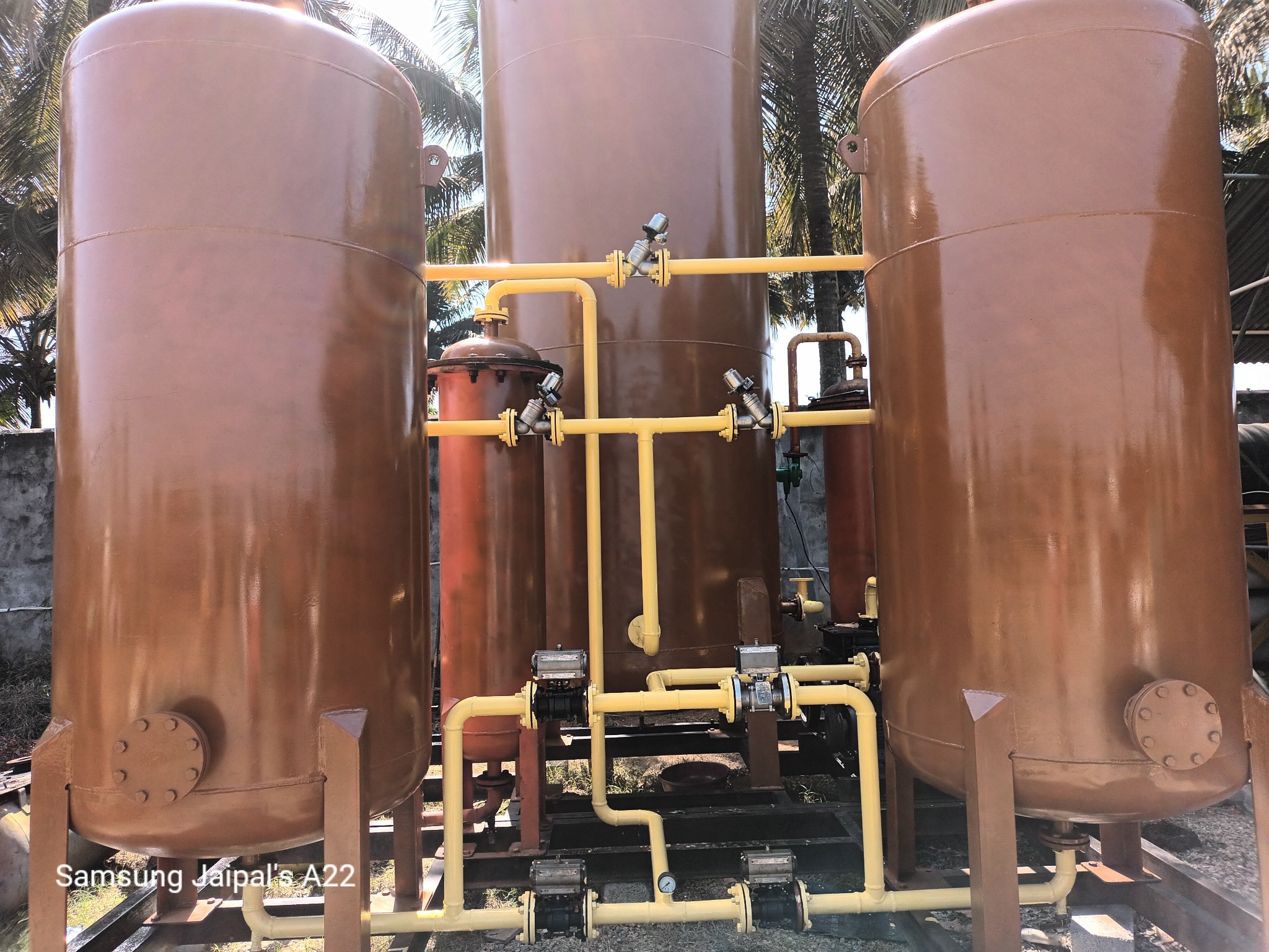 Biogas gas treatment equipment