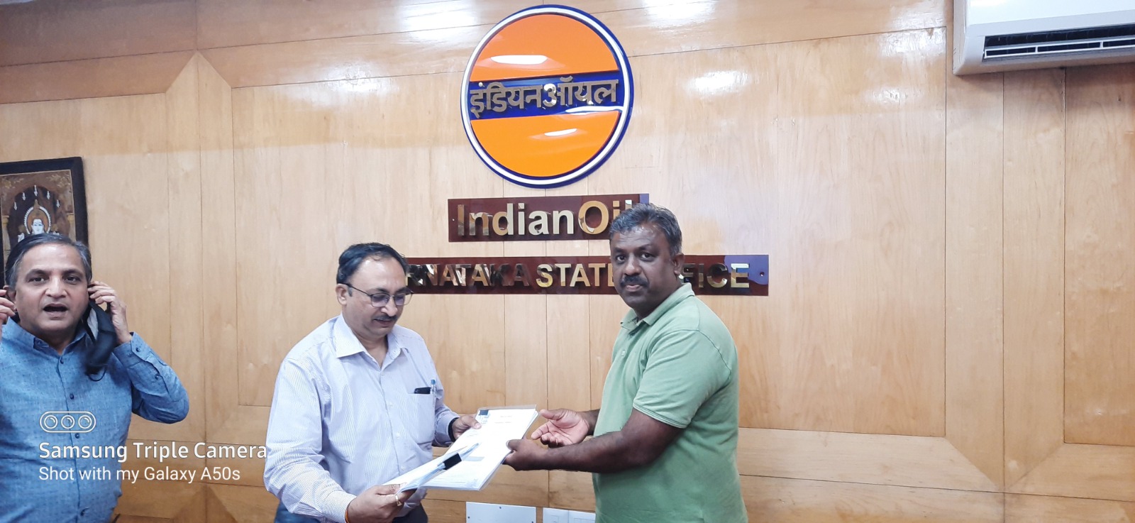 Supply contract signature with Indian Oil Corporation, govt of india